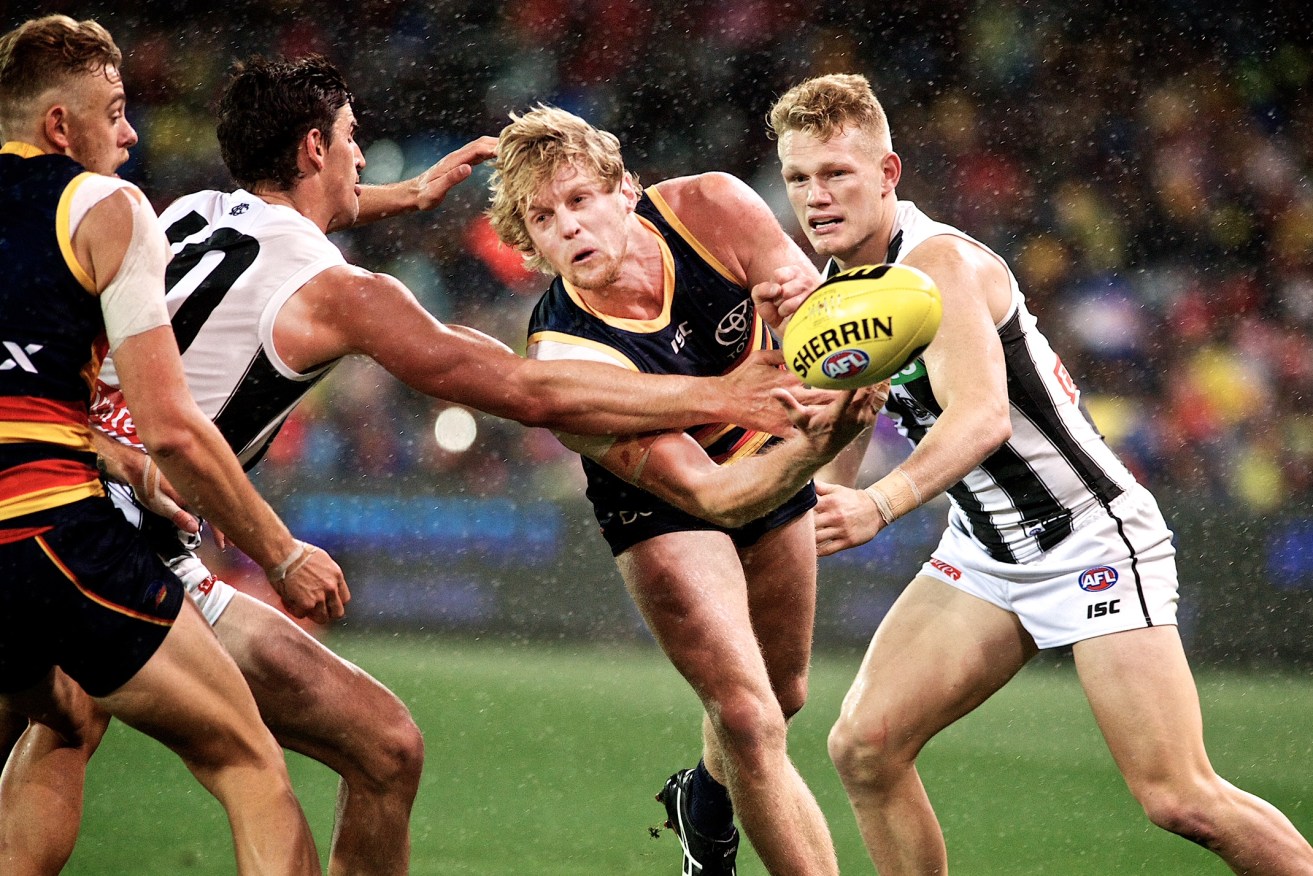 Rory Sloane has a new foot injury. Photo: Michael Errey/InDaily