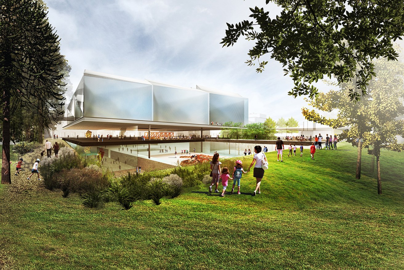 The winner of the Adelaide Contemporary design competition, by Diller Scofidio + Renfro and Woods Bagot. 
