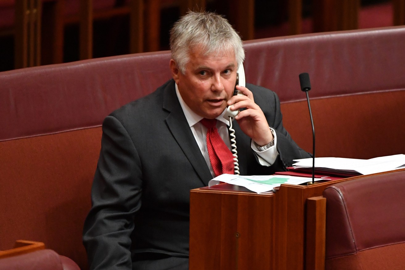 "Ground control to Major Tom?" Centre Alliance Senator Rex Patrick says Labor's space pledge is far-fetched. Photo: Mick Tsikas / AAP
