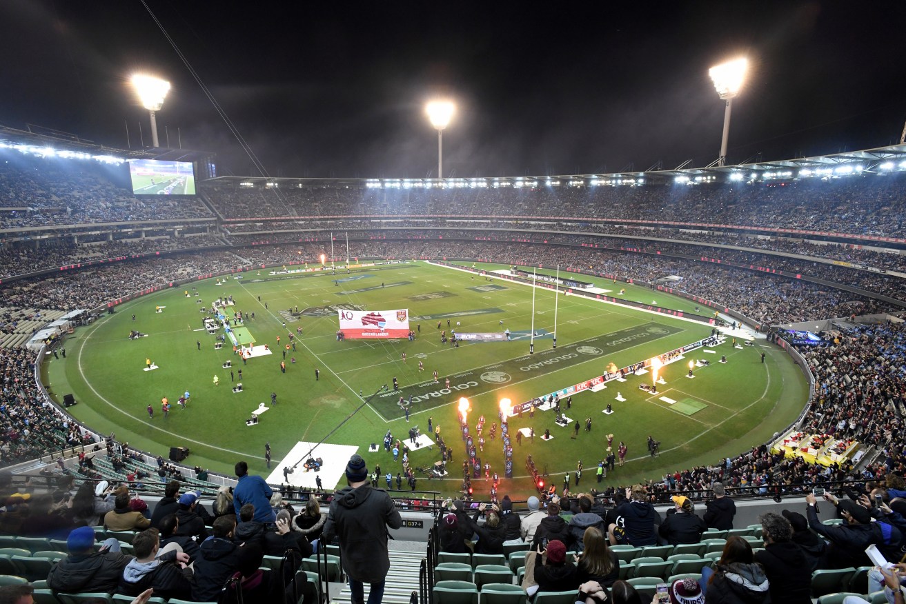 Game one of this year's State of Origin series was played at the MCG in Melbourne. Photo: AAP/Joe Castro