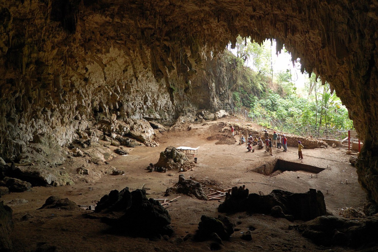 The cave where the remains of Homo Floresiensis were found. Photo: Rosino / Wikimedia Commons