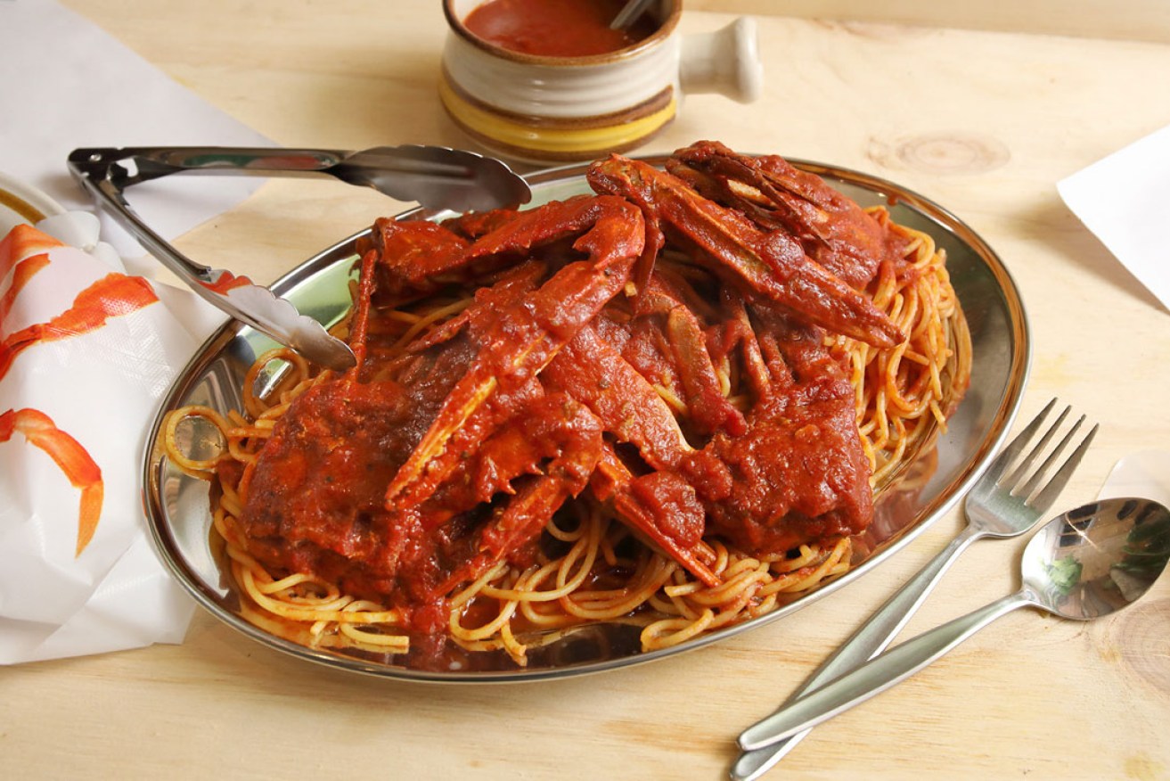 Keeping it simple: Spaghetti crab at Spaghetti Crab. Photo: Tony Lewis