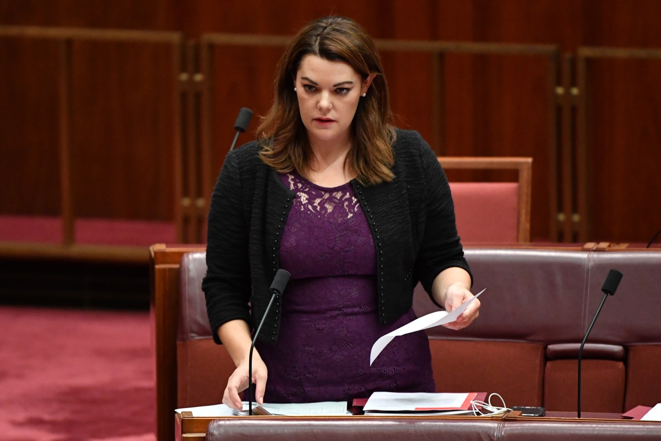Senator Sarah Hanson-Young is seeking legal advice over comments made on Sky News. Photo: AAP/Mick Tsikas