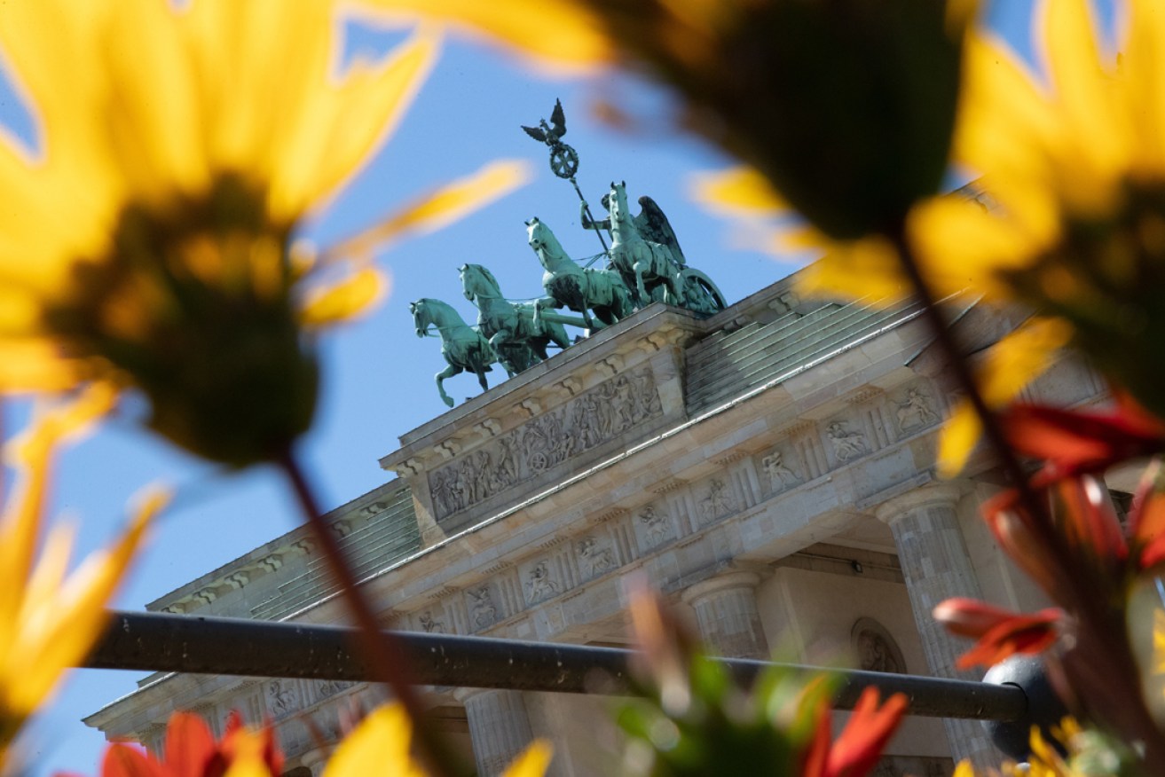 The Quadriga statue of the Brandenburg Gate in Berlin: Photo: EPA