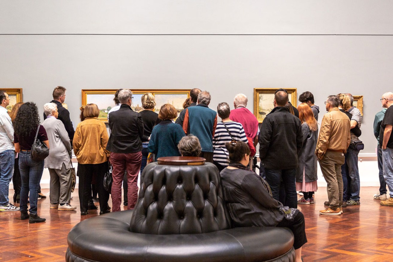Visitors flocked to Colours of Impressionism. Photo: Sia Duff
