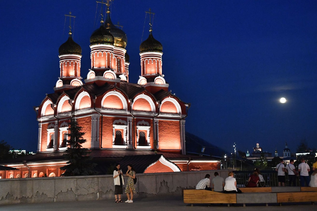 Moscow by night. Photo: PA