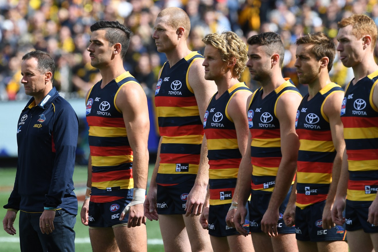 Adelaide's power stance was inspired by the Crows' mind training. Photo: Julian Smith / AAP