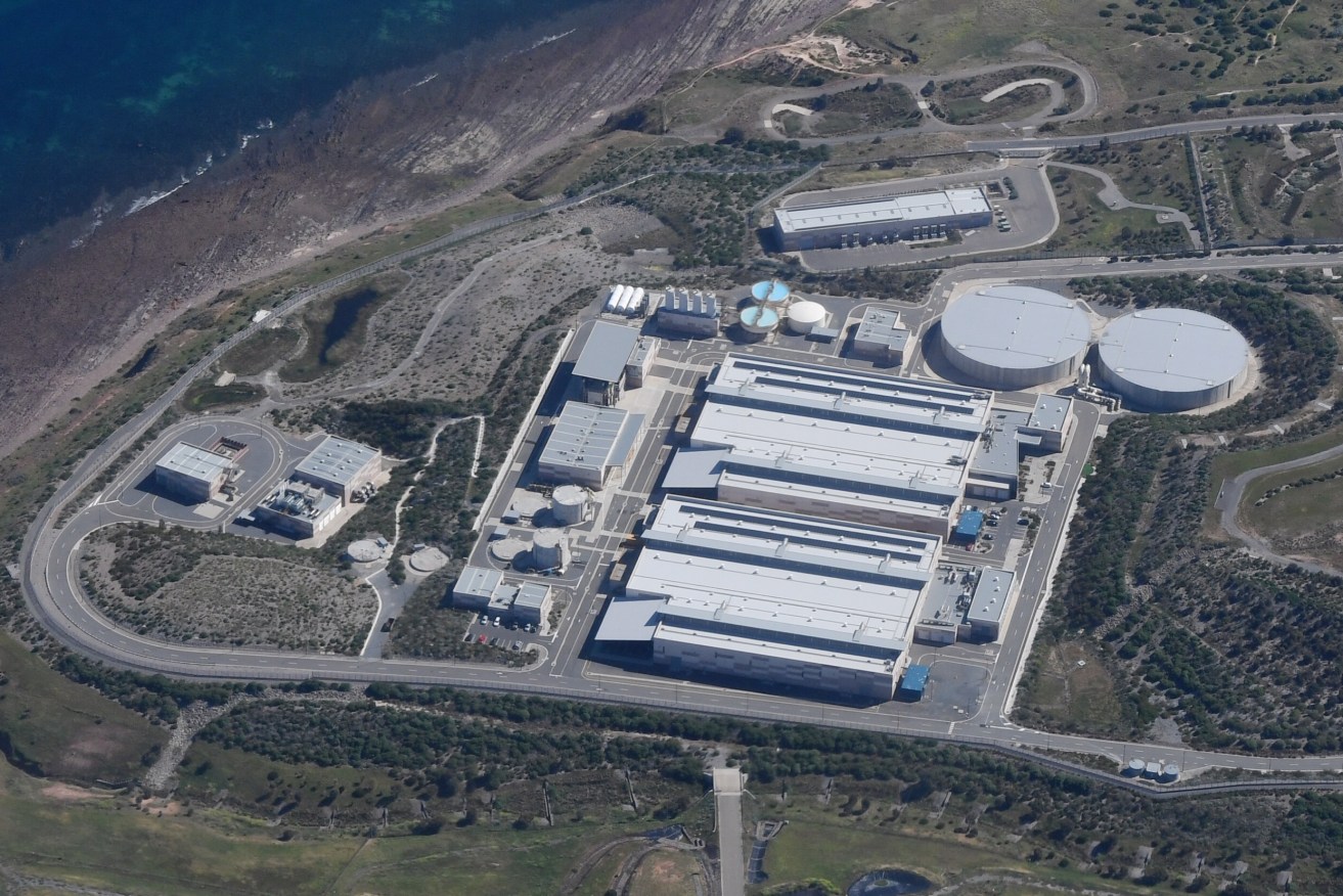 Adelaide's desalination plant at Lonsdale. Photo: AAP/Sam Mooy