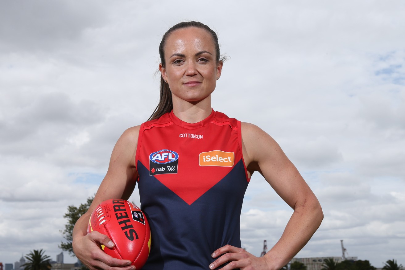 Melbourne Demons captain Daisy Pearce has slammed reported changes to the AFLW fixture. Photo: AAP/David Crosling