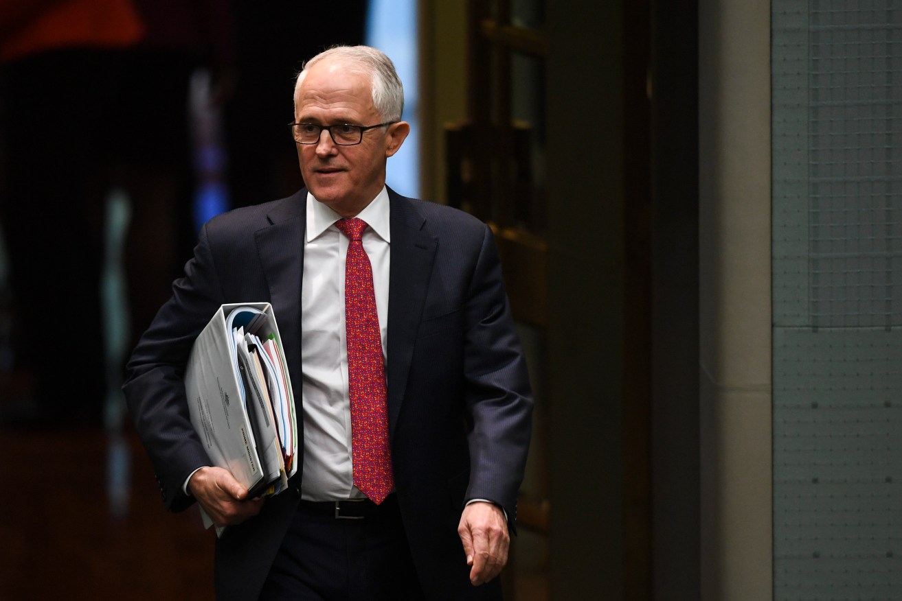 Prime Minister Malcolm Turnbull has won partyroom support for his energy blueprint. Photo: AAP/Lukas Coch