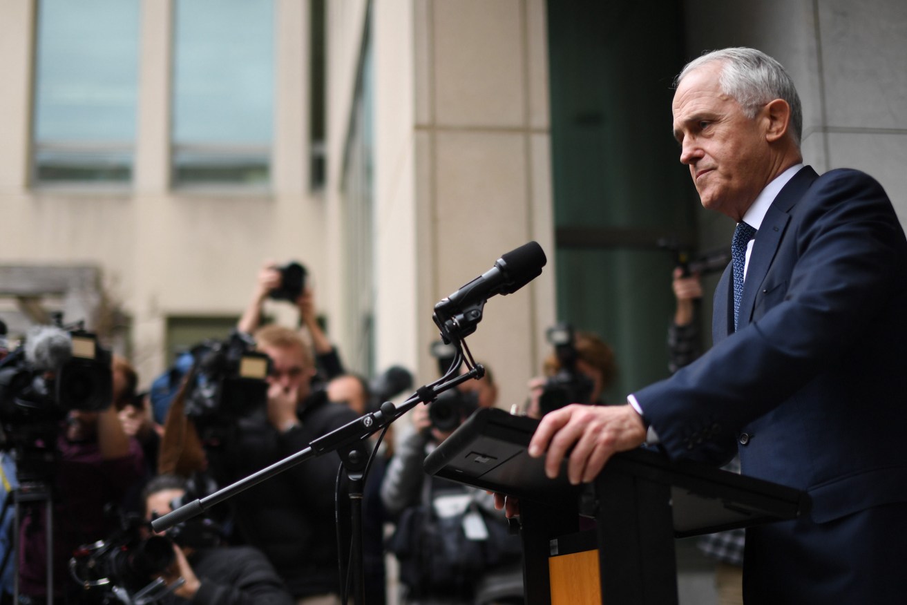 Malcolm Turnbull addresses the media today. Photo: Sam Mooy / AAP
