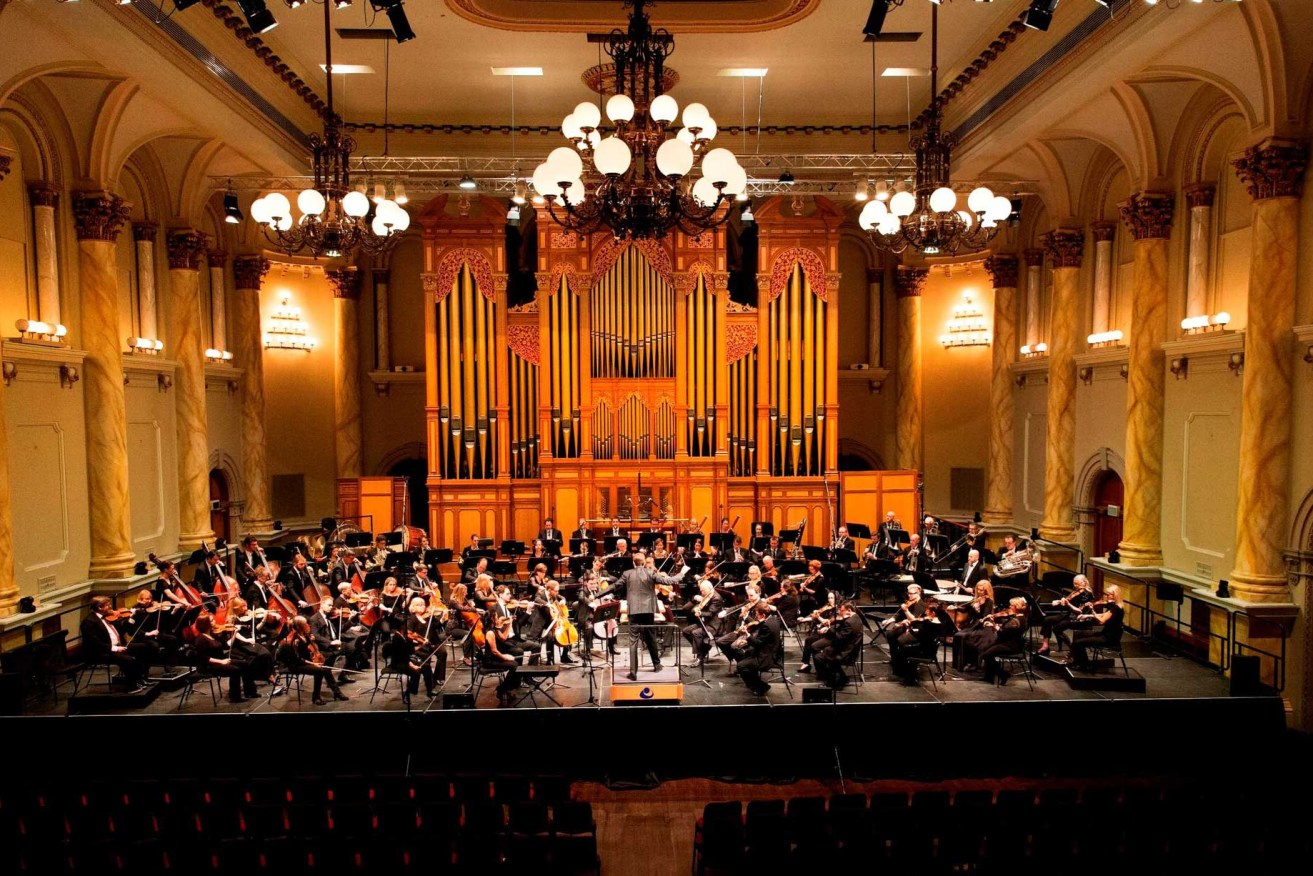 Adelaide Symphony Orchestra playing at the Town Hall. Photo: Shane Reid 