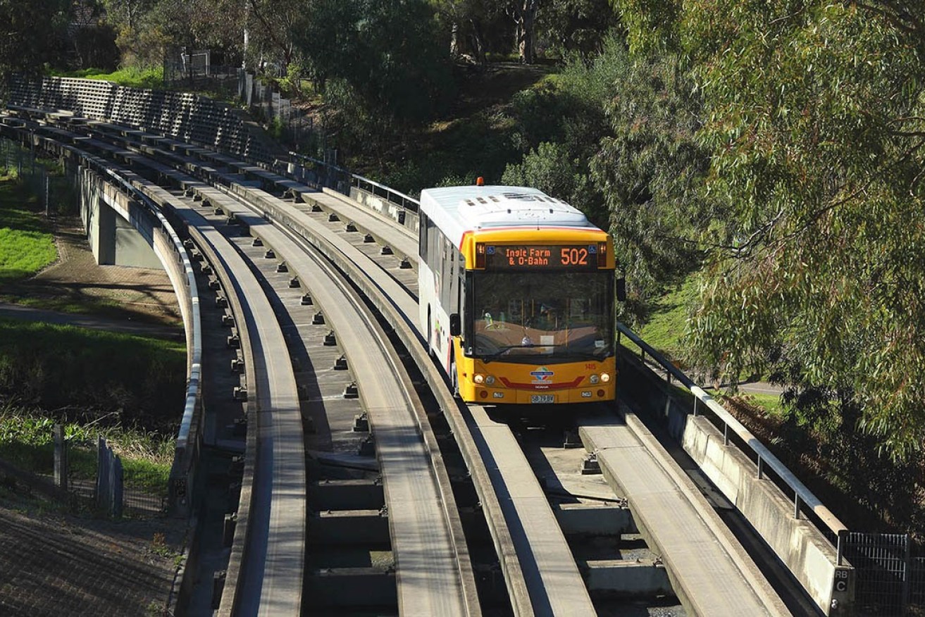 O-Bahn buses have resumed after a car driven onto tracks shut down the service between the Tea Tree Gully and Paradise interchanges early Wednesday morning. 