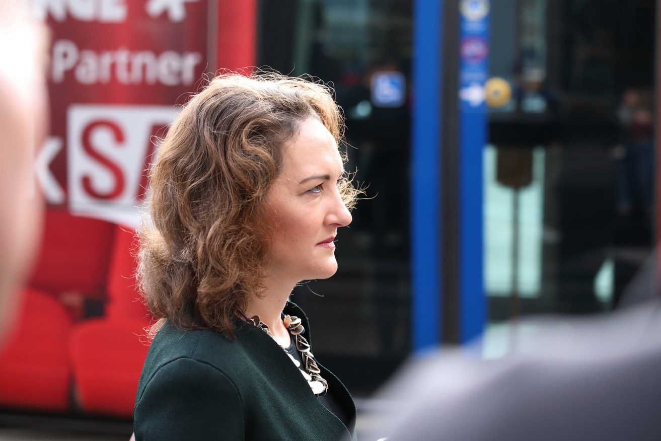 Georgina Downer after today's declaration of the poll. Photo: Tony Lewis / InDaily