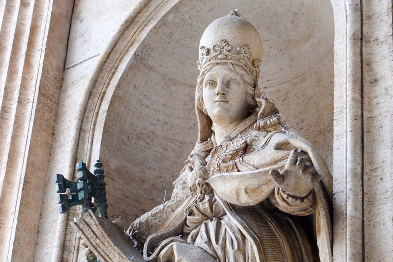 A statue in Rome supposedly of Popess (or Papess) Johanna. (Photo: supplied)