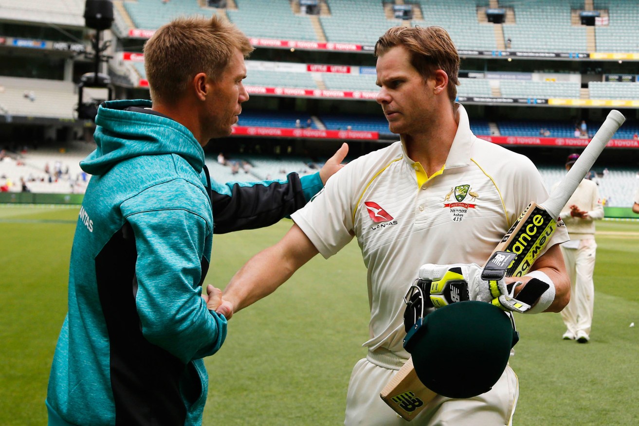 Banned Australian cricketers David Warner (left) and Steve Smith. Photo: Jason O'Brien/PA Wire