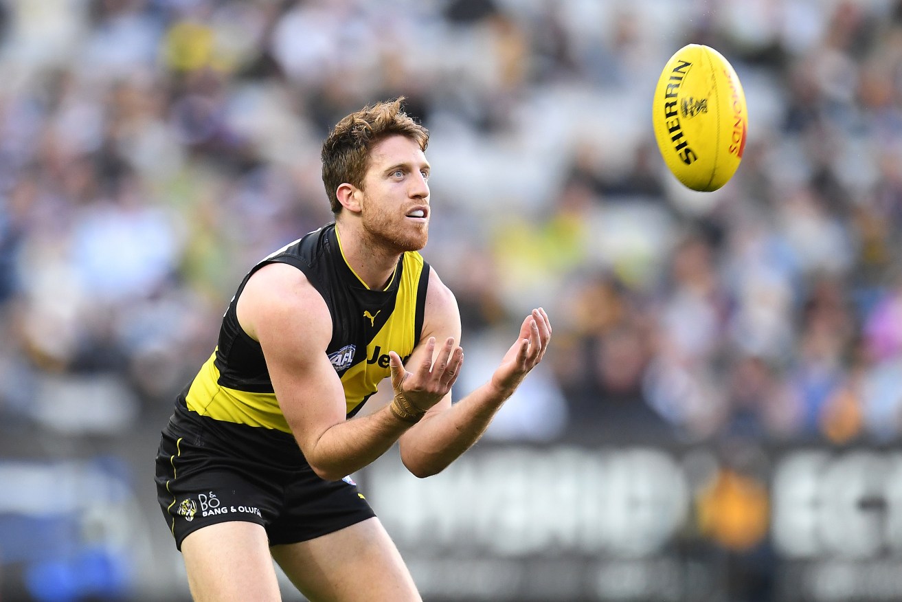 Tiger free agent Reece Conca is moving to Fremantle. Photo: AAP/Julian Smith
