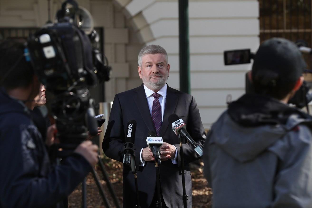 Communications Minister Mitch Fifield is under pressure over his process for appointment members to the ABC board. Photo: AAP/David Crosling