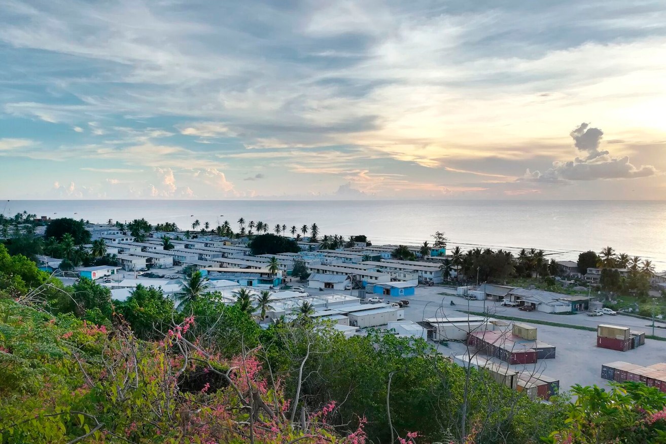 This August 2018 photo provided by Medecins Sans Frontieres shows the settlements and hospital on the island of Nauru. Photo: Medecins Sans Frontieres via AP