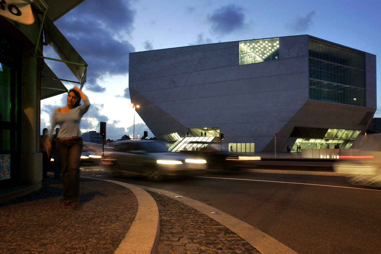 Lord Mayoral candidate Sandy Verschoor says a building similar to Casa da Música in Portugal could be built at the vacant 88 O'Connell Street site. Photo: Armando Franca/AP