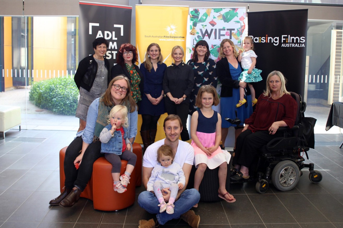 Screen industry working parents at the release of the Raising Films Australia report at Adelaide Studios.