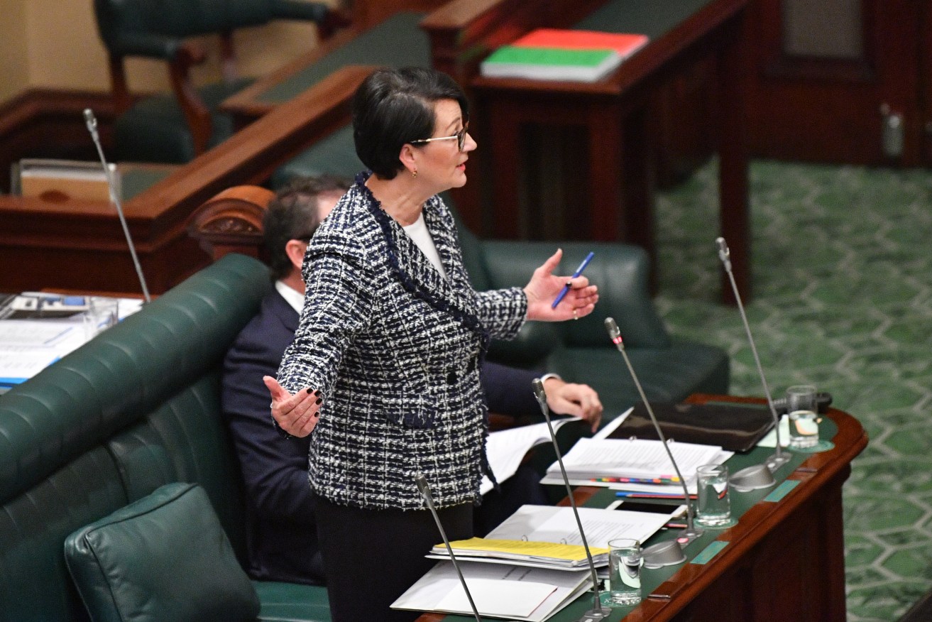 Vickie Chapman in Parliament. Photo: David Mariuz / AAP