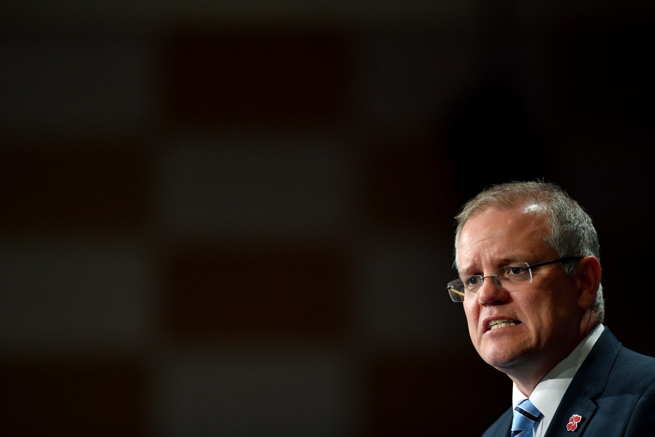 Prime Minister Scott Morrison says he's not focussed on the Coalition's falling poll numbers. Photo: AAP/Joel Carrett
