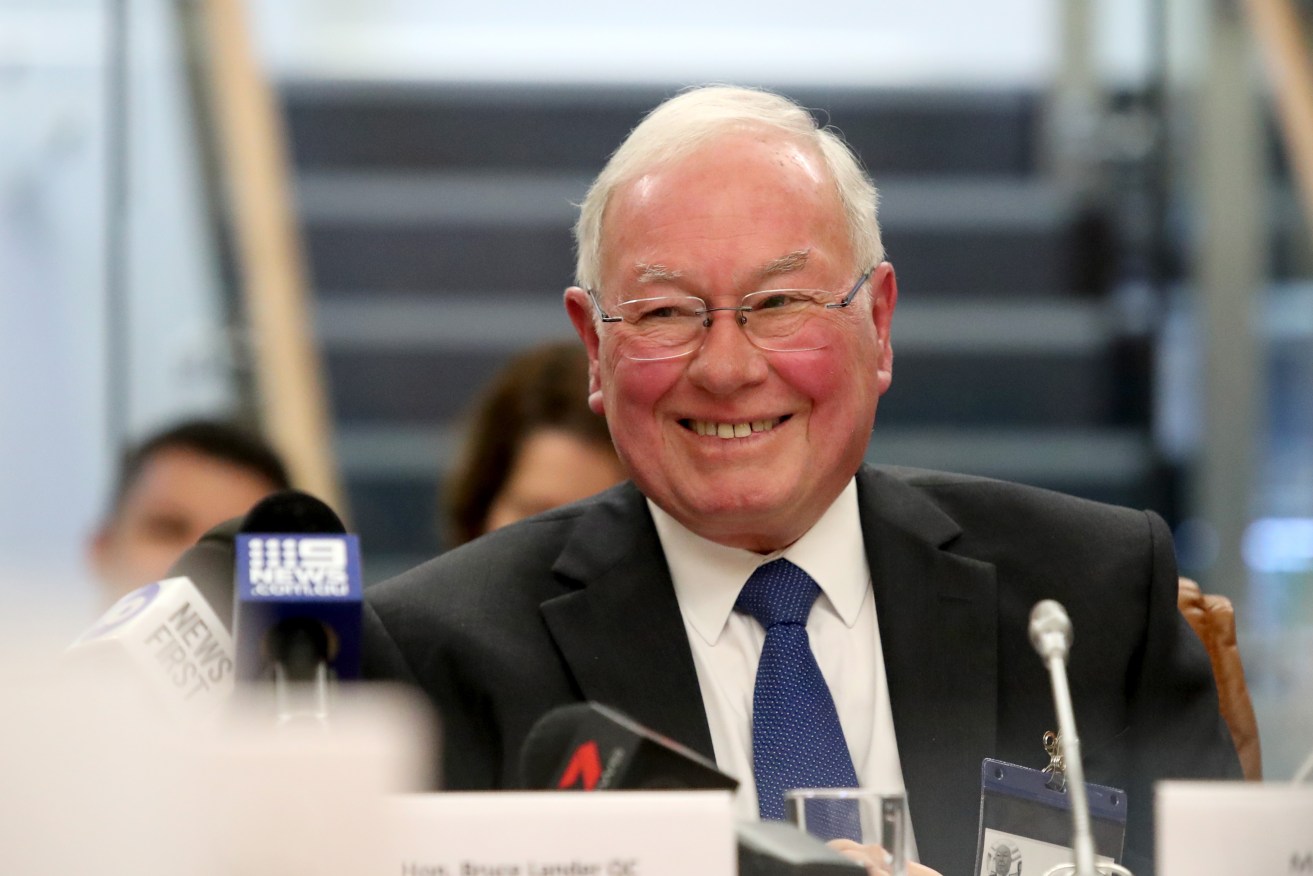 Bruce Lander fronts the Crime and Public Integrity Committee this week. Photo: Kelly Barnes / AAP