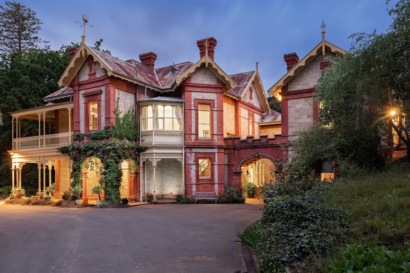 This historic Aldgate mansion is on the market. Photo: Brad Griffin Photography