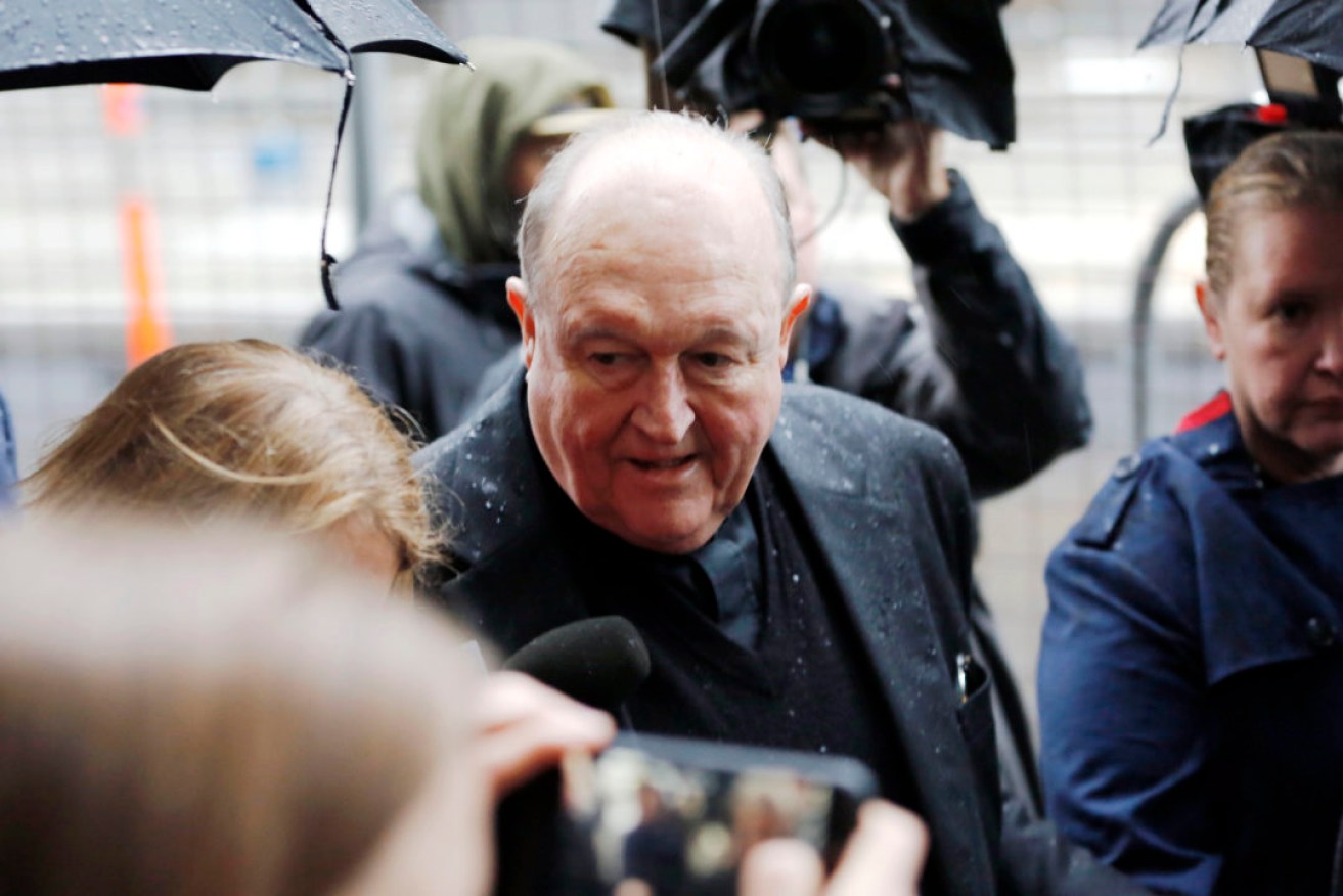 Former archbishop Philip Wilson during a previous court appearance in Newcastle. Photo: AAP