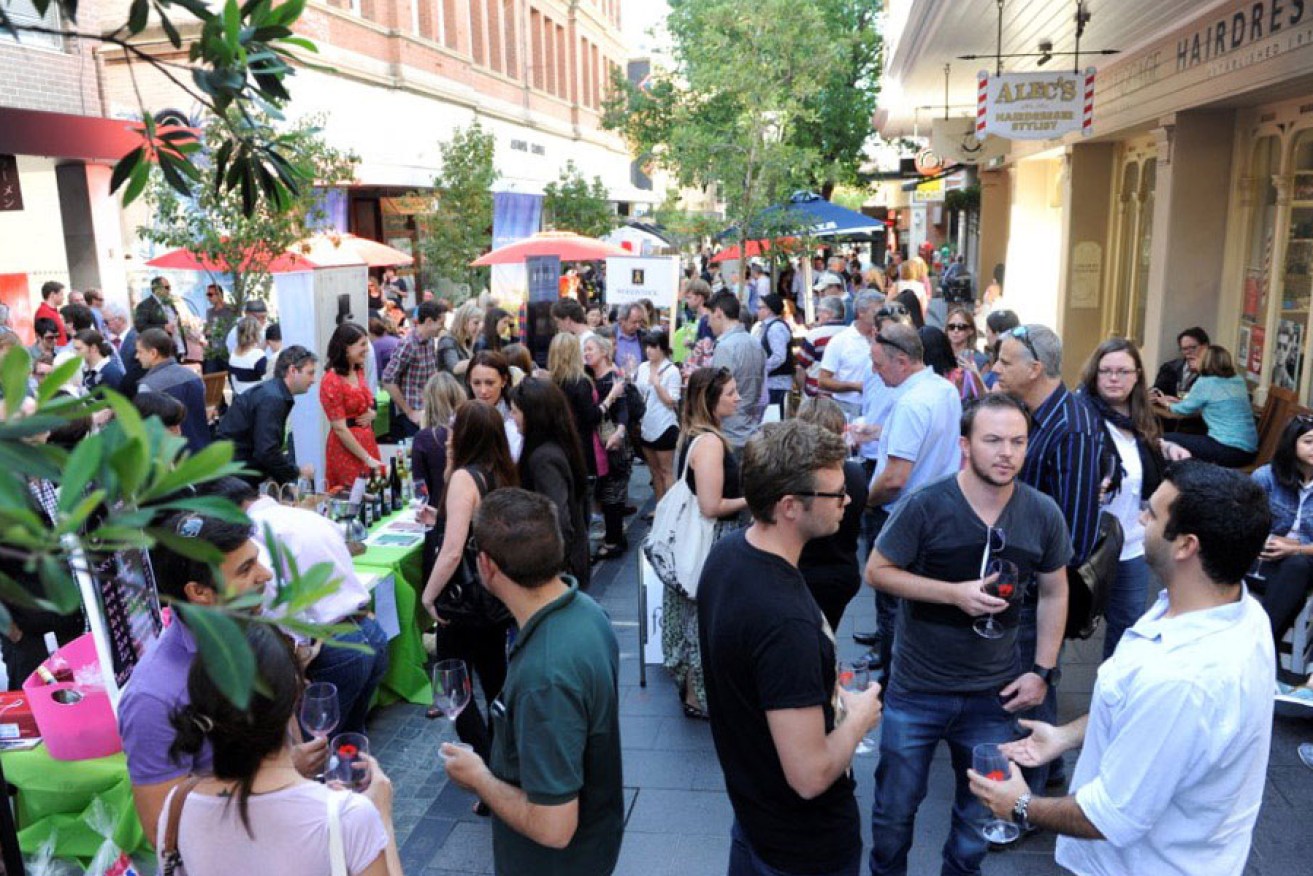 McLaren Vale winemakers will converge on Leigh Street this Friday. Photo: Grant Nowell