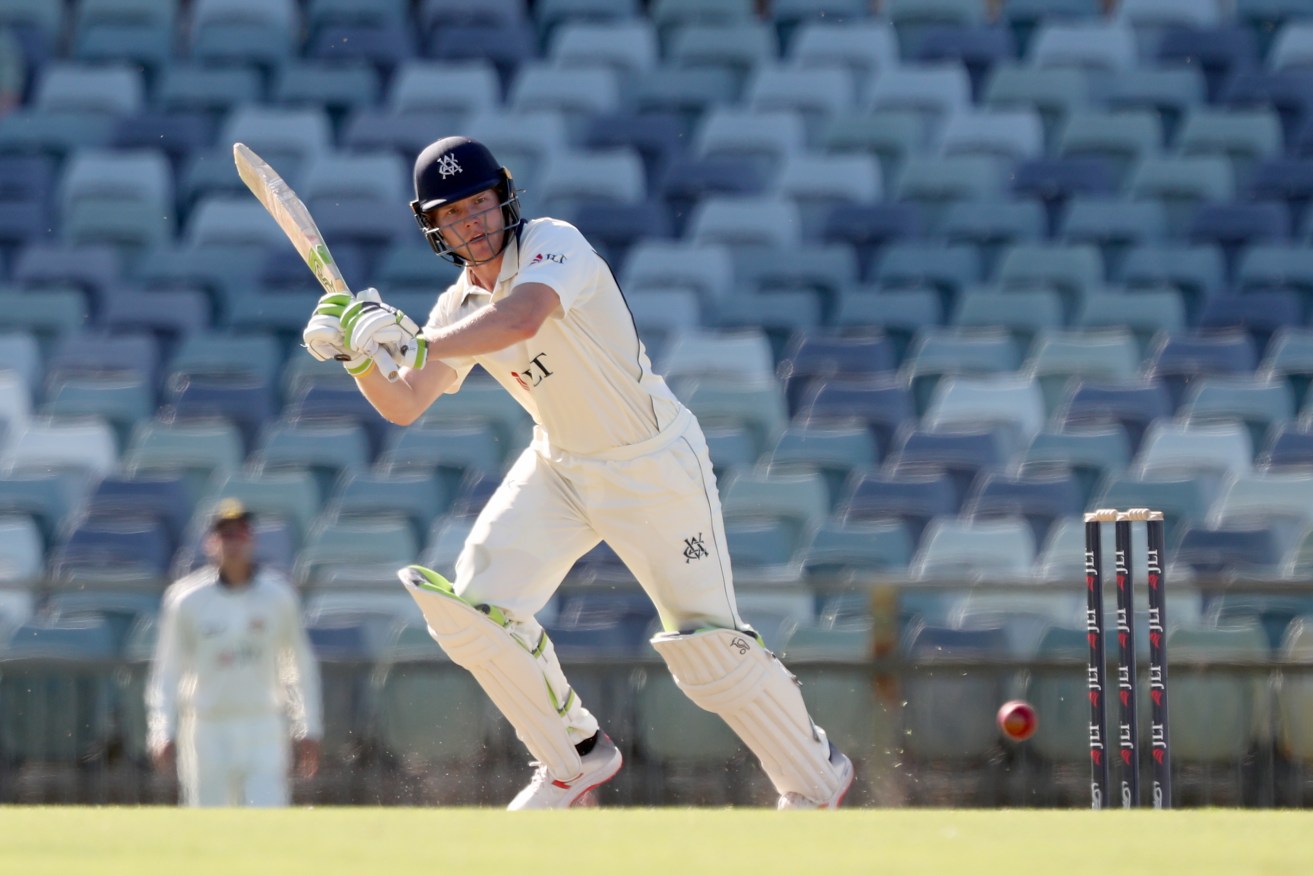 Will Pucovski in action for Victoria in a Sheffield Shield match against Western Victoria. Photo: AAP/Richard Wainwright