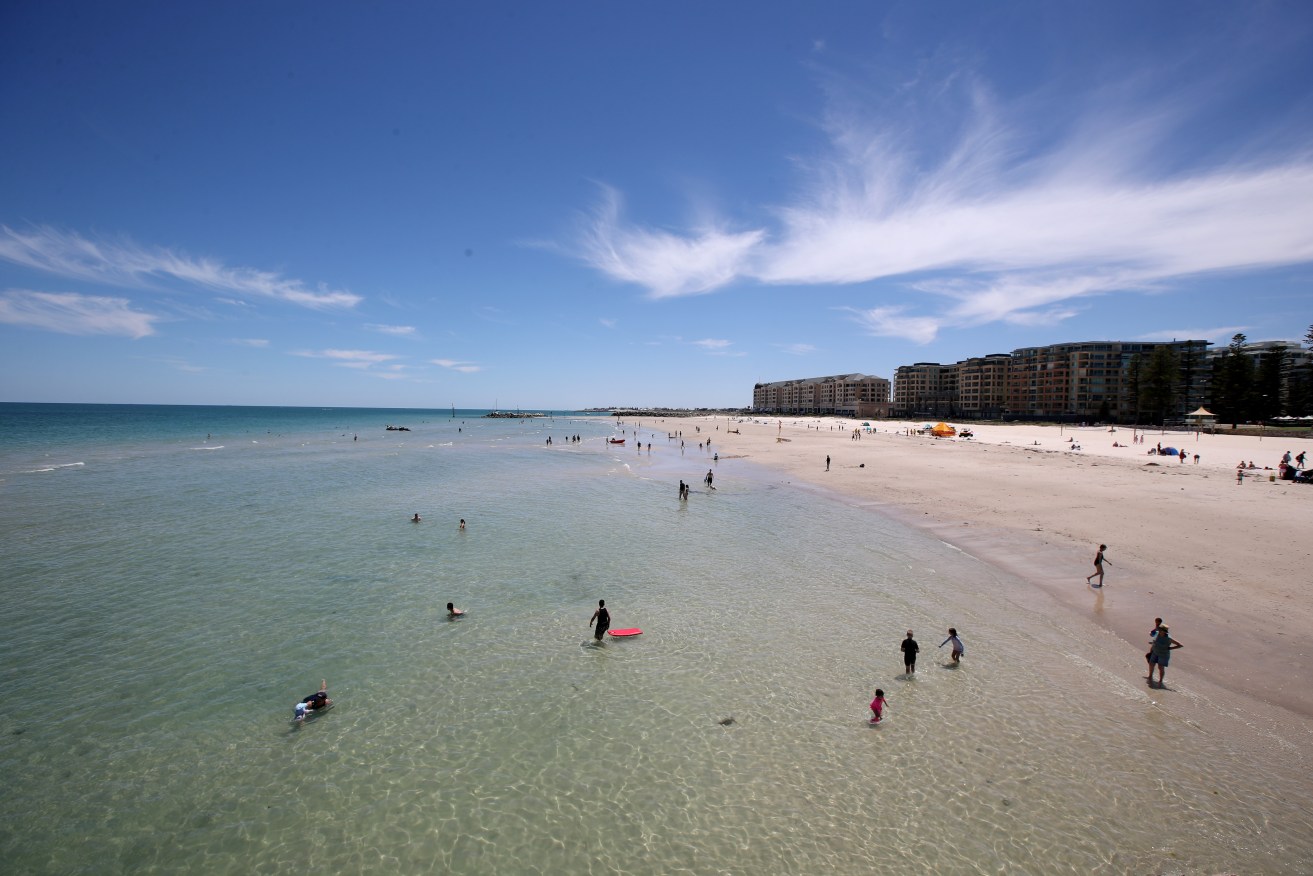 Adelaide's suburban coastline is vulnerable to sea-level rises. Photo: AAP/Kelly Barnes