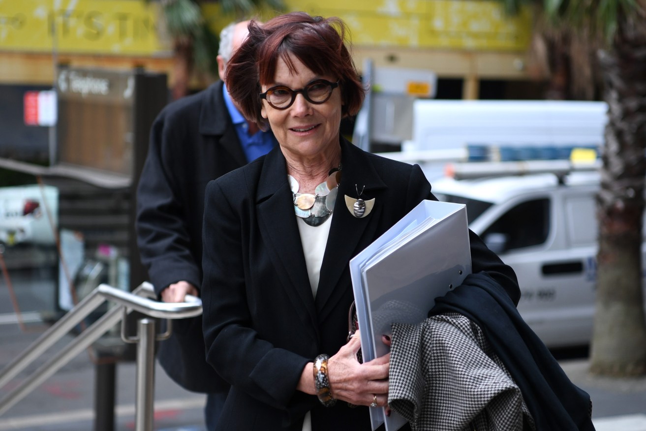 Professor Jenny Hocking outside the Federal Court in Sydney. Photo: AAP/Keri Megelus