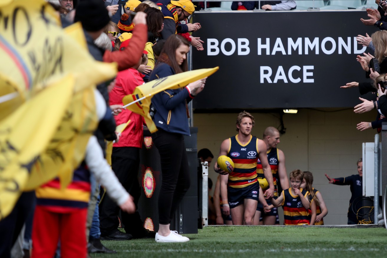 The Crows say they weren't consulted on the Oval hotel and don't know its financial implications. Photo: AAP/Kelly Barnes