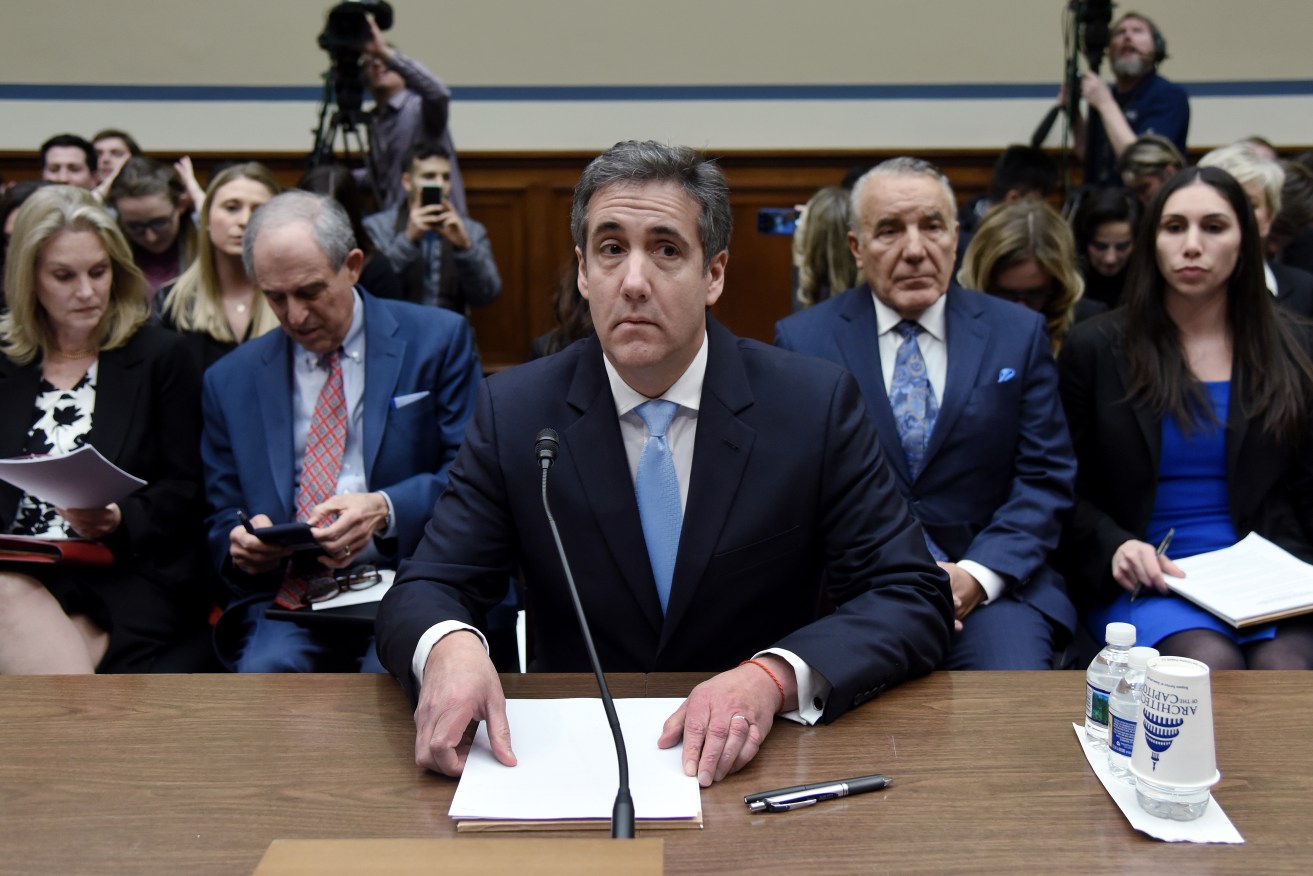 Michael Cohen, US President Donald Trump's former personal attorney, testifies before the House Oversight and Reform Committee. Photo: SUPPLIED