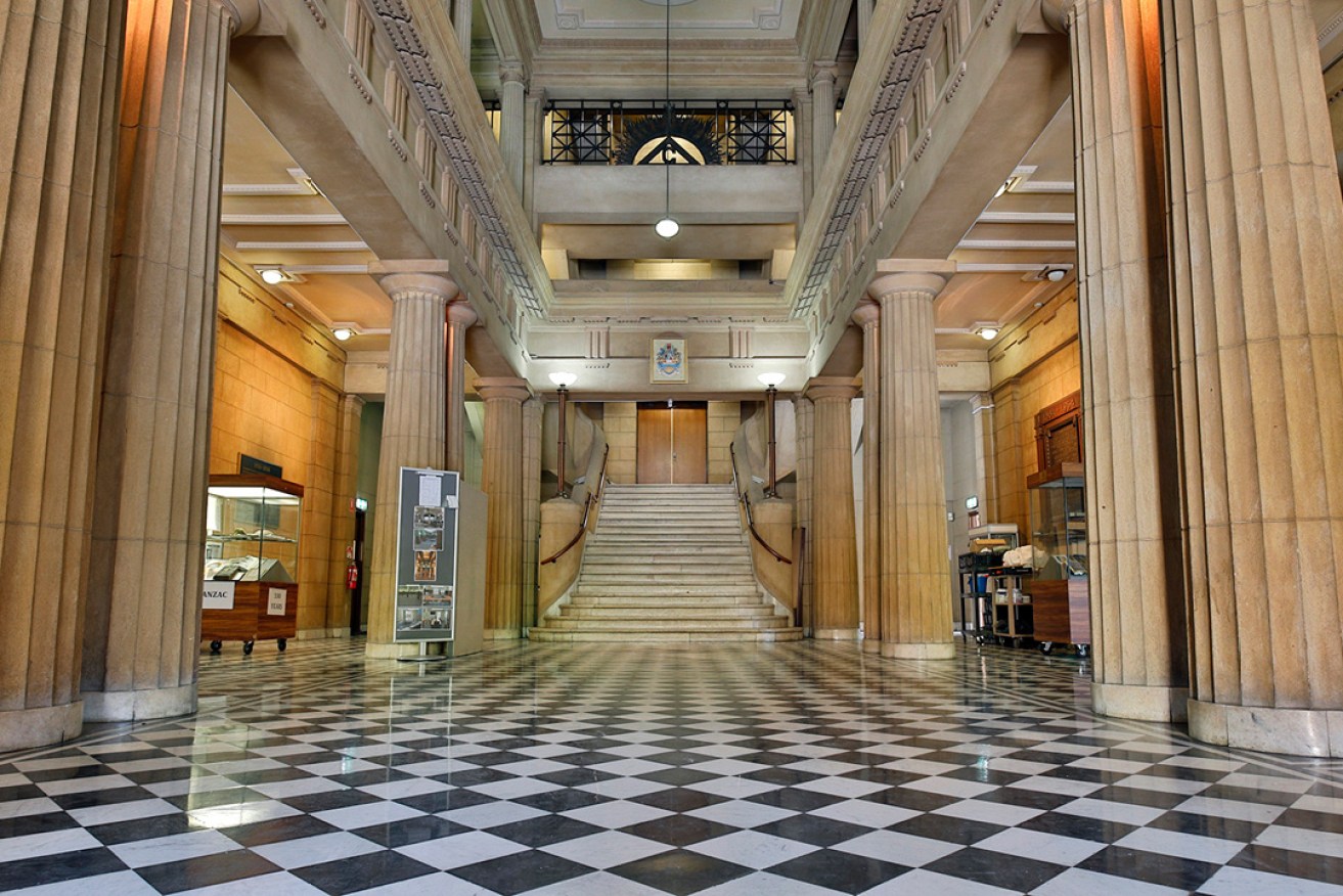 The foyer space in the historic Masonic Lodge / Freemasons' Hall. Photo: Tony Lewis / InDaily