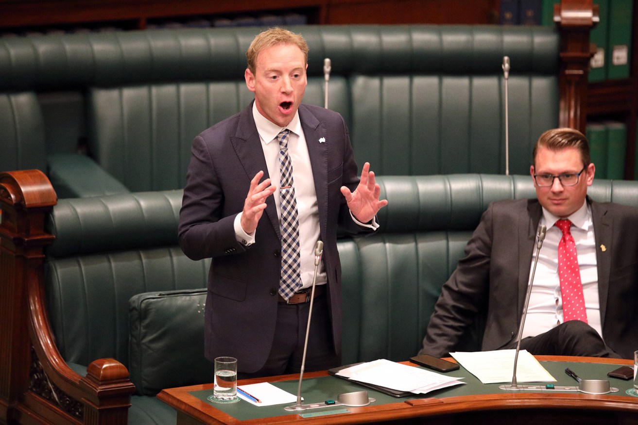 David Speirs in parliament yesterday. Photo: Tony Lewis / InDaily