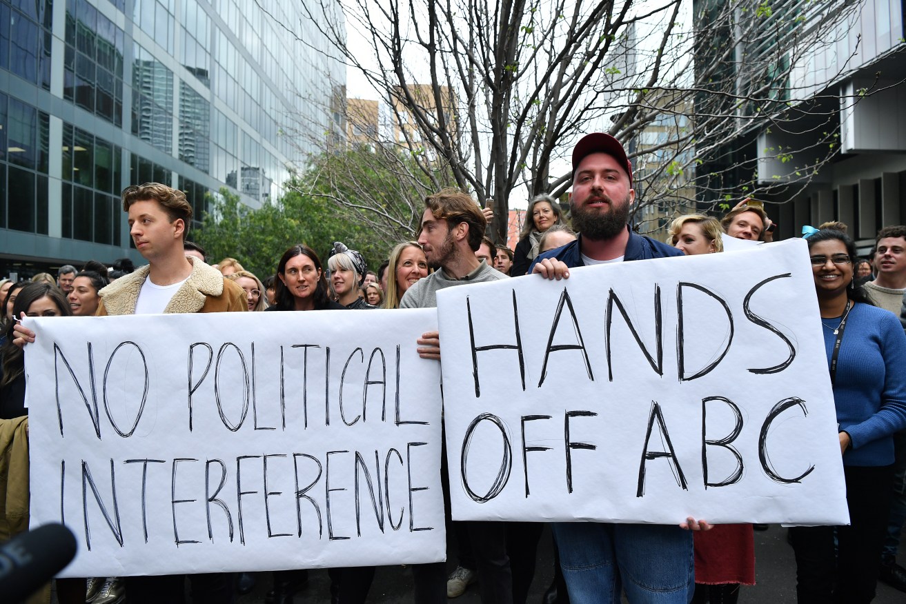 ABC directors and staff will be questioned about political interference at a Senate inquiry. Photo: AAP/Joel Carrett