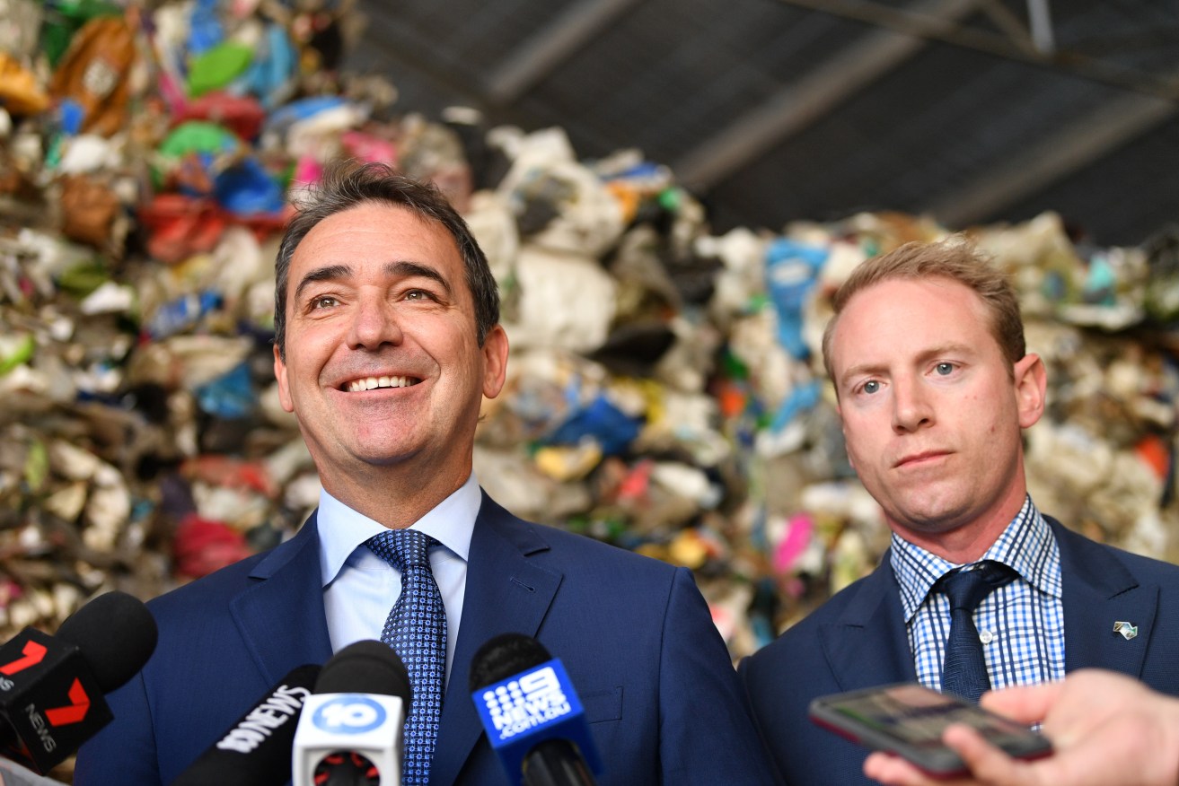 Steven Marshall this week, with recently-embattled Environment Minister David Speirs. Photo: David Mariuz / AAP