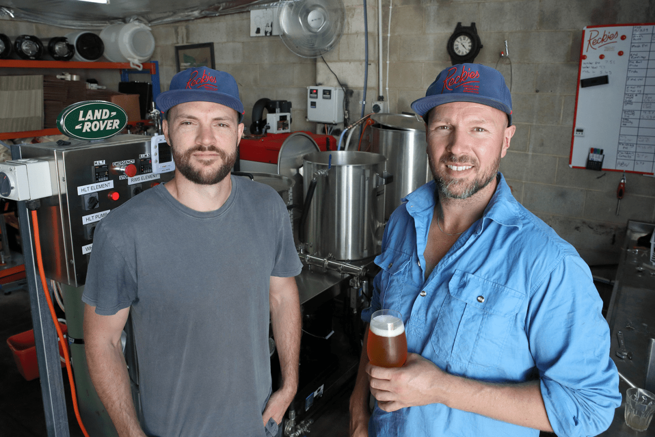 Recklaw Osborn Brew Co owners Paul Heidenreich and Nick Crouch. Photo: Tony Lewis / InDaily 