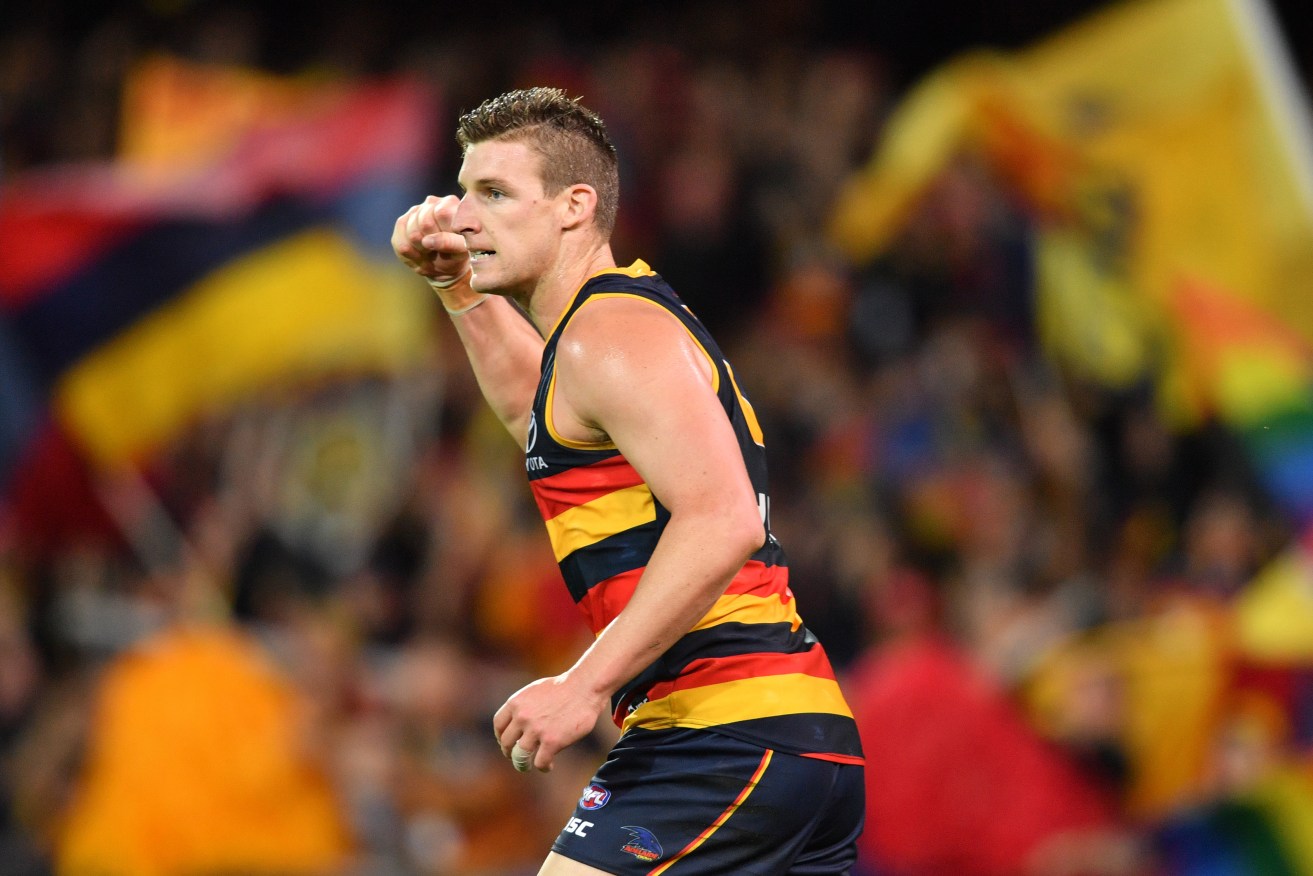 
Adelaide forward Josh Jenkins wonders if he and other underperforming Crows will be axed. Photo: AAP/David Mariuz