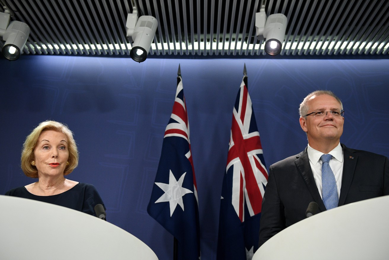 An ABC board member is criticial of a female selection panel which didn't recommend any females for ABC chair. Prime Minister Scott Morrison ignored panel recommendations and selected Ita Buttrose. Photo: AAP/Dan Himbrechts