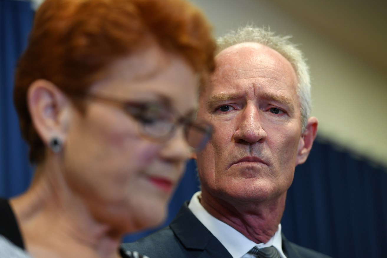 Pauline Hanson has accepted the resignation of One Nation official and Senate candidate Steve Dickson. Photo: AAP/Dan Peled