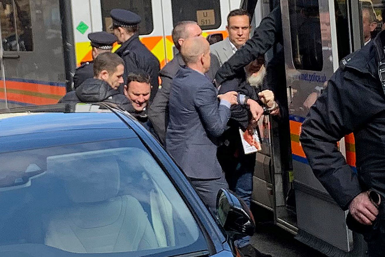 WikiLeaks founder Julian Assange arrested by London police after Ecuador ended his asylum inside its embassy. Photo: supplied