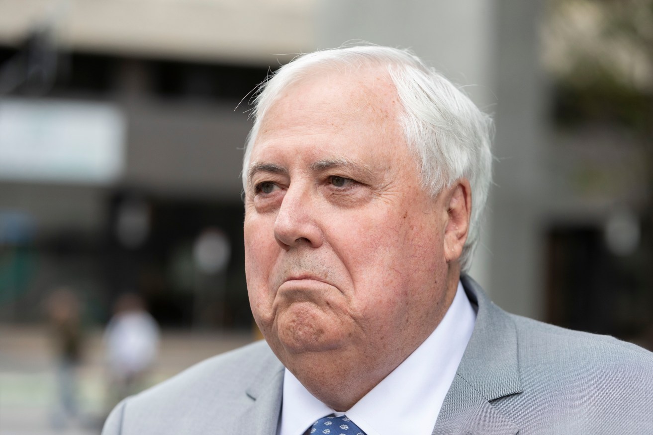 Clive Palmer has been placed second on the Coalition's Senate voting cards in South Australia. Photo: AAP/Glenn Hunt
