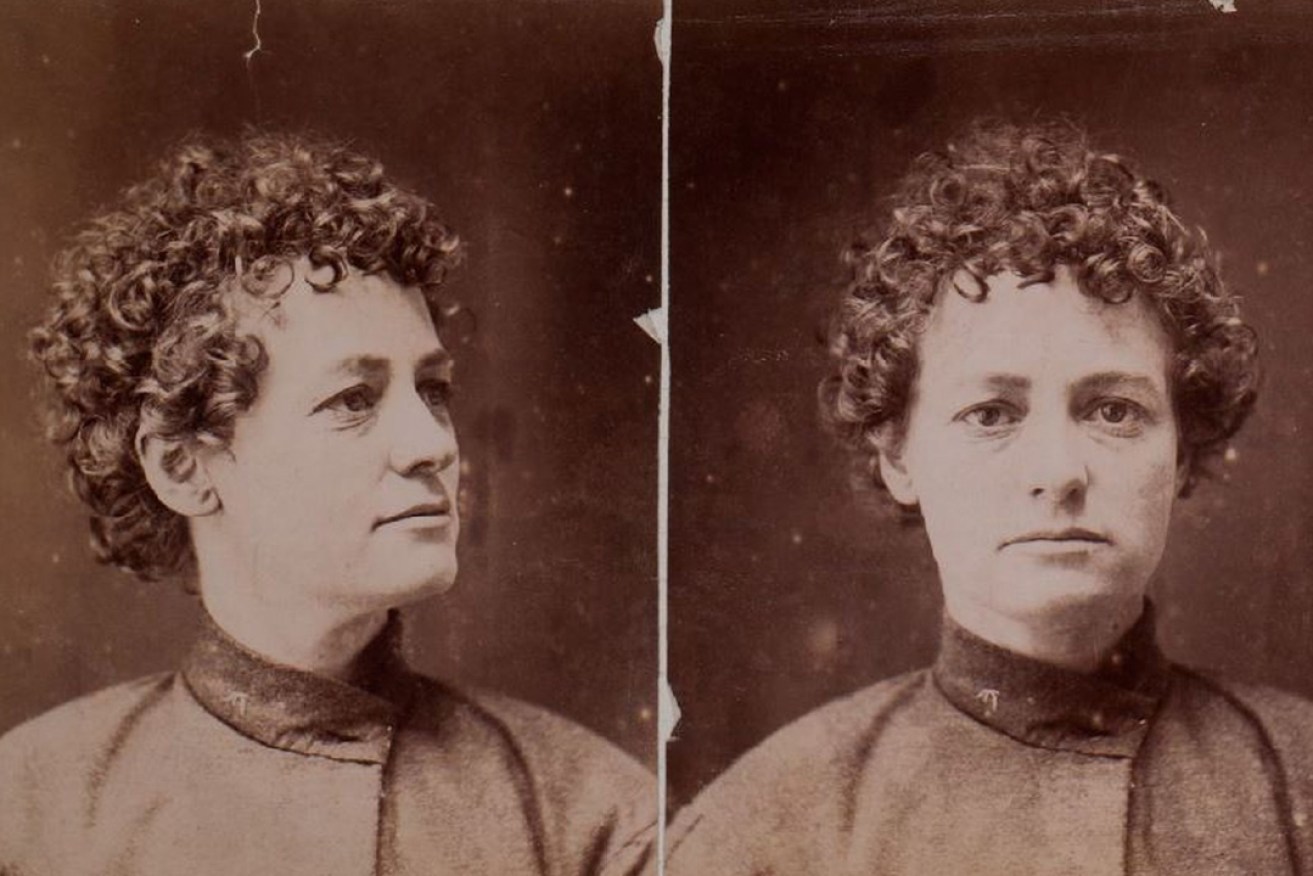 Martha Needle at Old Melbourne Gaol in 1894. Photo: Public Records Office Victoria, Central Register of Female Prisoners
