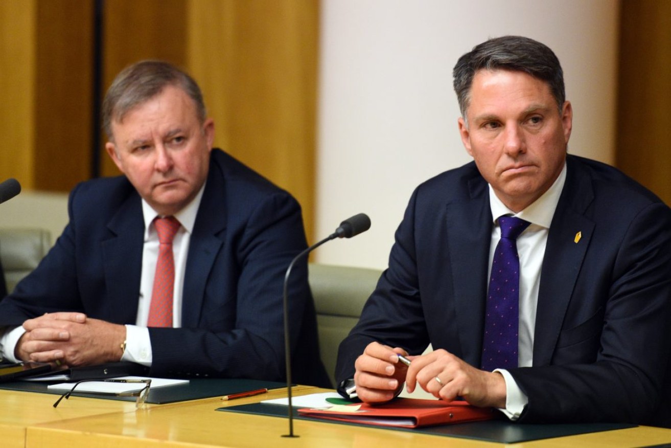 Prime Minister Anthony Albanese and Defence Minister Richard Marles (right). Photo: AAP/Mick Tsikas