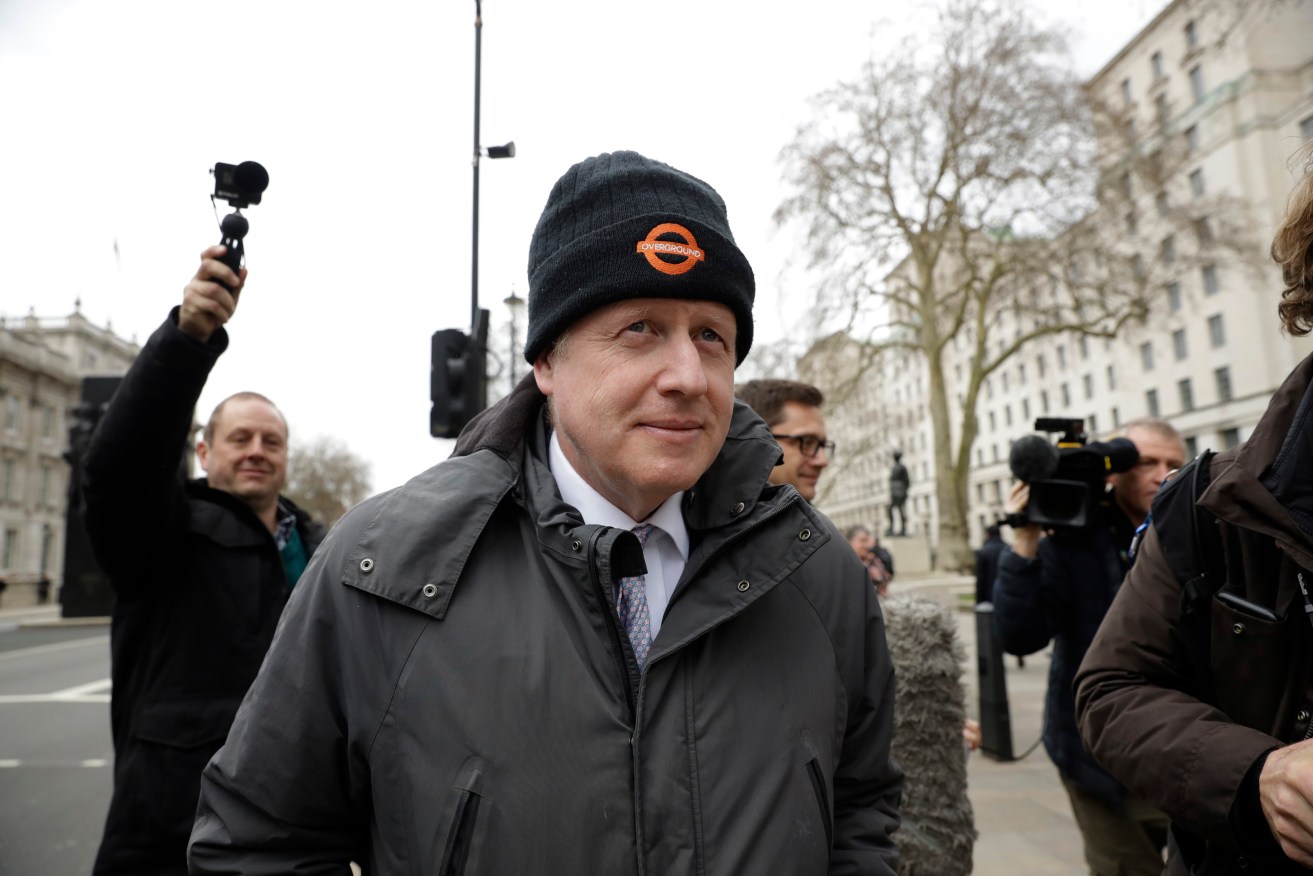 Pro-Brexit campaigner Boris Johnson is ready to stand as Conservative leader if Theresa May falls on her sword. Photo: AP/Matt Dunham