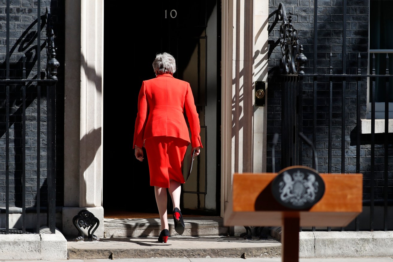British PM Theresa May announced on Friday she will step down on June 7. Photo: AP/Alastair Grant